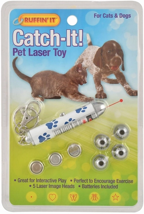 Ruffin' It Catch-It! 5-way Pet Laser Toy cat grooming cat shampoo cat conditioner cat comb cat grooming glove