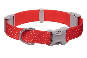 Ruffwear Confluence Reflective Waterproof Dog Collar (Red Sumac) grain free dog food natural dog biscuits high protein dog food dog food pack dog meat sticks