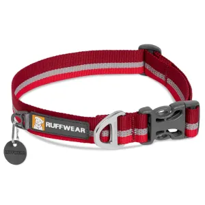 Ruffwear Crag Reflective Dog Collar (Cindercone Red) puppy food dog jerky treats dog dental treats dog chicken strips organic dog food