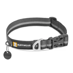 Ruffwear Crag Reflective Dog Collar (Granite Gray) grain free dog food natural dog biscuits high protein dog food dog food pack dog meat sticks
