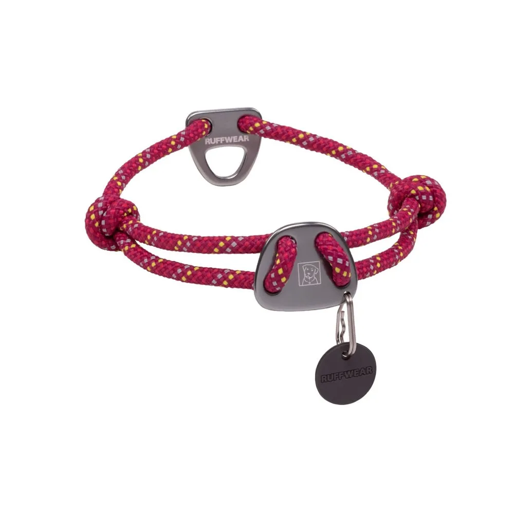 Ruffwear Knot-A-Collar Reflective Adjustable Rope Dog Collar (HIbiscus Pink) grain free dog food natural dog biscuits high protein dog food dog food pack dog meat sticks