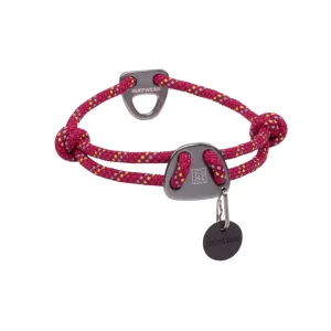 Ruffwear Knot-A-Collar Reflective Adjustable Rope Dog Collar (HIbiscus Pink) grain free dog food natural dog biscuits high protein dog food dog food pack dog meat sticks
