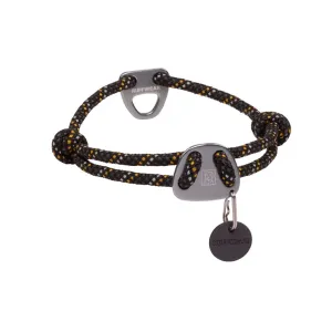 Ruffwear Knot-A-Collar Reflective Adjustable Rope Dog Collar (Obsidian Black) grain free dog food natural dog biscuits high protein dog food dog food pack dog meat sticks