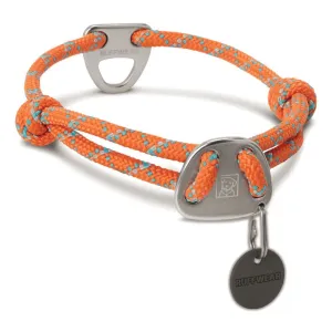 Ruffwear Knot-a-Collar Reflective Adjustable Rope Dog Collar (Pumpkin Orange) grain free dog food natural dog biscuits high protein dog food dog food pack dog meat sticks