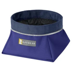 Ruffwear Quencher Collapsible Food & Water Dog Bowl (Huckleberry Blue) dog bones rawhide chew sticks dog jerky bacon bone