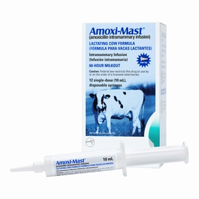 Rx Amoxi-Mast (amoxicillin intramammary infusion) Lactating Cow Formula, 12 single-dose 10mL syringes sheep feed sheep mineral sheep hay sheep pellets sheep salt block