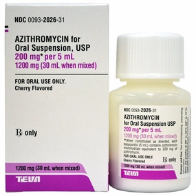 Rx Azithromycin (Generic) Oral Suspension, 200mg/5ml, 30 ml mixed poultry remedies poultry supplement goat vitamins sheep probiotics animal health boost