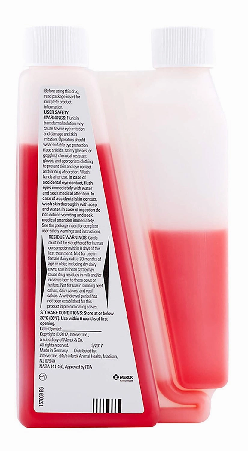 Rx Banamine Transdermal (flunixin transdermal solution) Pour-on for Cattle