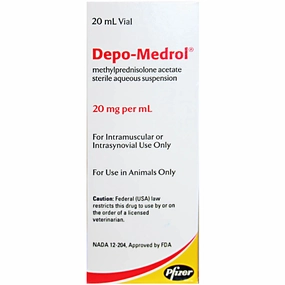 Rx Depo-Medrol Injection for Dogs, Cats, & Horses poultry remedies poultry supplement goat vitamins sheep probiotics animal health boost