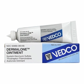 Rx Dermalone (nystatin-neomycin sulfate-thiostrepton-triamcinolone acetonide) Ointment for Cats & Dogs cat scratchers cat towers cat window perch cat heating pad cat calming spray