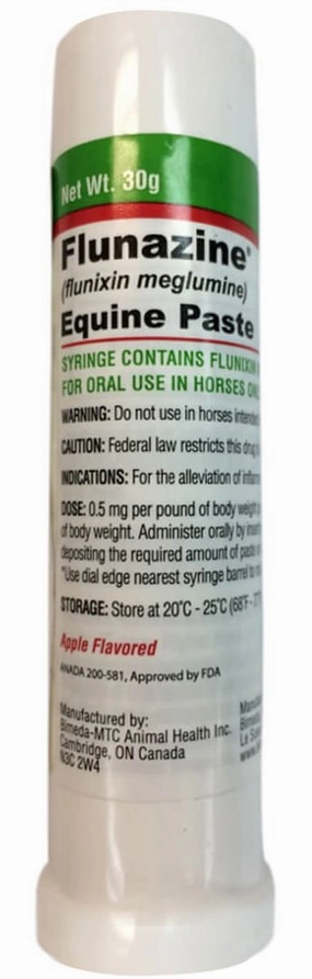 Rx Flunazine (flunixin meglumine) Equine Paste x 30gm tube poultry remedies poultry supplement goat vitamins sheep probiotics animal health boost