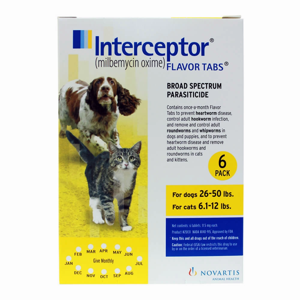 Rx Interceptor Tablets for Dogs & Cats