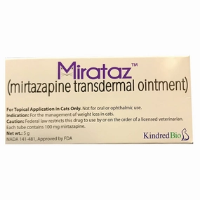 Rx Mirataz Transdermal Ointment, 5gm cat climbing tree cat hammock cat steps cat grooming kit cat safety gate