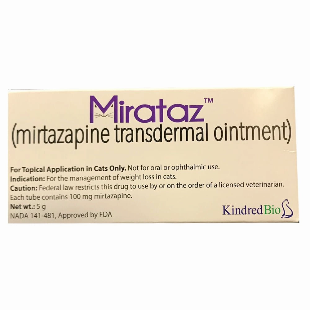 Rx Mirataz Transdermal Ointment, 5gm cat climbing tree cat hammock cat steps cat grooming kit cat safety gate