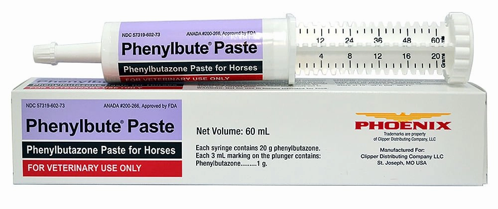 Rx Phenylbute Paste (phenylbutazone paste) for Horses, 60 mL poultry remedies poultry supplement goat vitamins sheep probiotics animal health boost