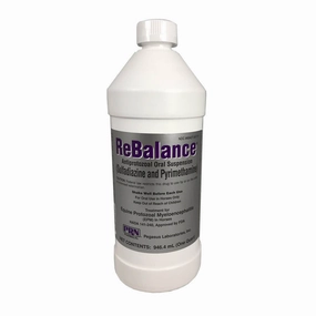 Rx ReBalance (sulfadizine & pyrimethamine) Antiprotozoal Oral Suspension, 1 Quart poultry remedies poultry supplement goat vitamins sheep probiotics animal health boost