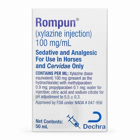 Rx Rompun (xylazine) Injection for Horses, 100 mg/mL x 50 mL tuff dog toys durable toys for dogs chew tested toys hard chew toy strong plush