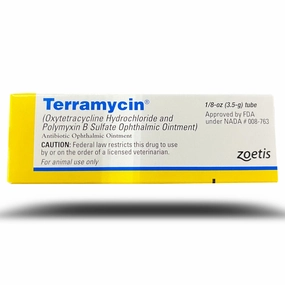 Rx Terramycin Eye Ointment, 1/8 oz poultry remedies poultry supplement goat vitamins sheep probiotics animal health boost