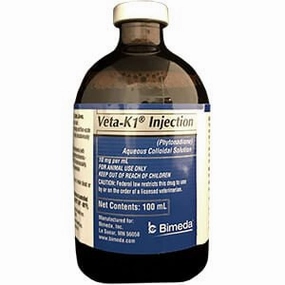 Rx Veta-K1 (phytonadione) Injection, 100ml cat climbing tree cat hammock cat steps cat grooming kit cat safety gate