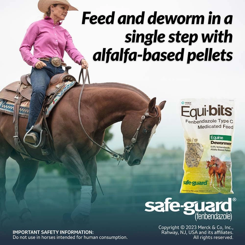 Safe-Guard Equi-bits Fenbendazole Medicated Feed Equine Dewormer, 1.25 lb