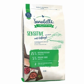 Sanabelle Sensitive With Fresh Poultry Dry Cat Food natural cat food soft cat treats freeze dried cat food organic cat treats indoor cat food