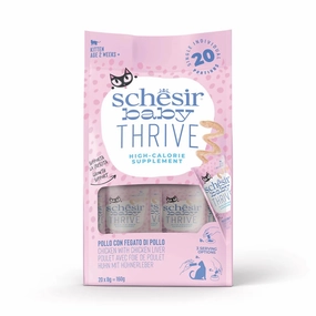 Schesir Baby Thrive High Calorie Chicken With Chicken Liver Pouch Supplement Cat Food 160g natural cat food soft cat treats freeze dried cat food organic cat treats indoor cat food