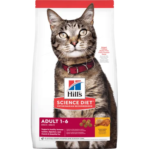Science Diet Adult Chicken Recipe Dry Cat Food cat supplies cat house cat tree cat feeder cat collar
