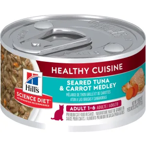 Science Diet Adult Healthy Cuisine Seared Tuna & Carrot Medley Wet Cat Food cat supplies cat house cat tree cat feeder cat collar