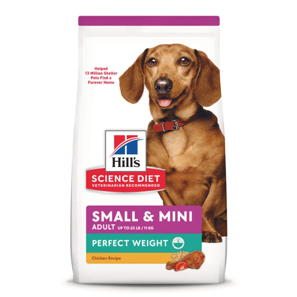 Science Diet Adult Perfect Weight for Small & Mini Breed Chicken Dry Dog Food 4lb dog sweater dog tuxedo dog dress holiday dog outfit dog birthday shirt