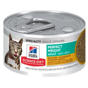 Science Diet Adult Perfect Weight Roasted Vegetable & Chicken Medley Wet Cat Food cat supplies cat house cat tree cat feeder cat collar