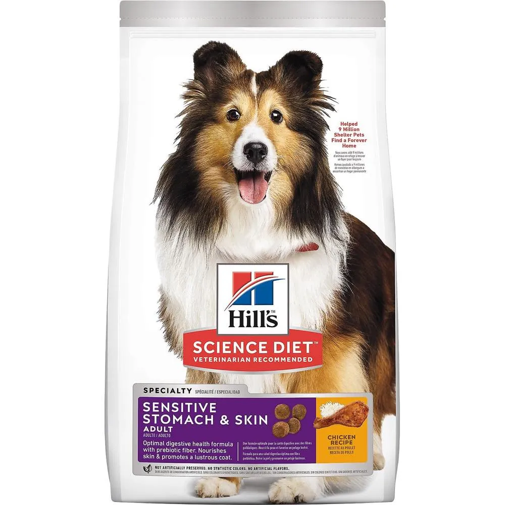 Science Diet Adult Sensitive Stomach & Skin Chicken Recipe Dry Dog Food 30lb
