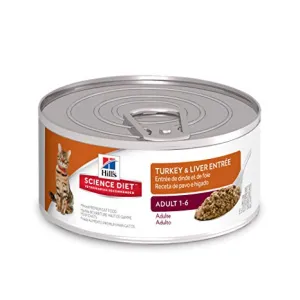 Science Diet Adult Turkey & Liver Entree Wet Cat Food cat supplies cat house cat tree cat feeder cat collar