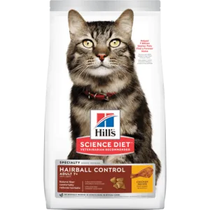 Science Diet Cat Adult 7  Hairball Control Chicken Recipe Dry Cat Food cat supplies cat house cat tree cat feeder cat collar