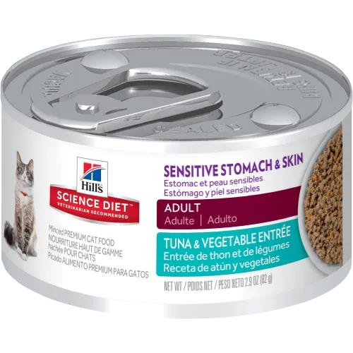 Science Diet Sensitive Stomach & Skin Tuna Wet Cat Food cat supplies cat house cat tree cat feeder cat collar