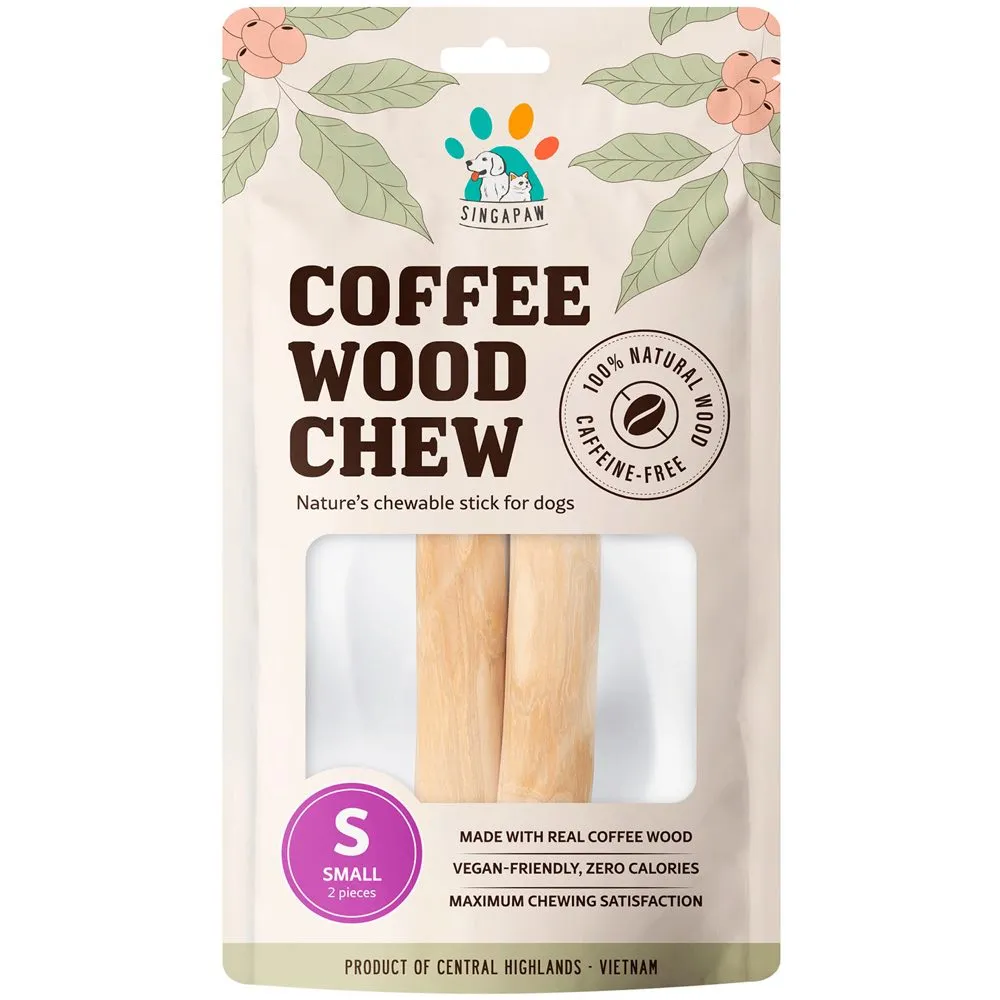 Singapaw Coffee Wood Natural Dog Chews dog bones rawhide chew sticks dog jerky bacon bone