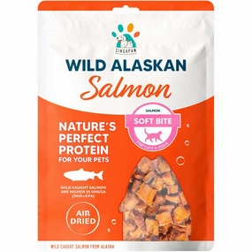 Singapaw Wild Alaskan Salmon Soft Bite Air-Dried Treats For Cats & Dogs 70g dog chew toys dog dental chews durable chew toys puppy chew toy bone chew