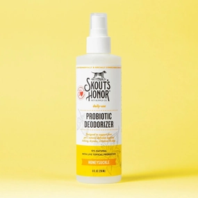 Skout's Honor Probiotic Daily Use Pet Deodorizer Spray cat scratchers cat towers cat window perch cat heating pad cat calming spray