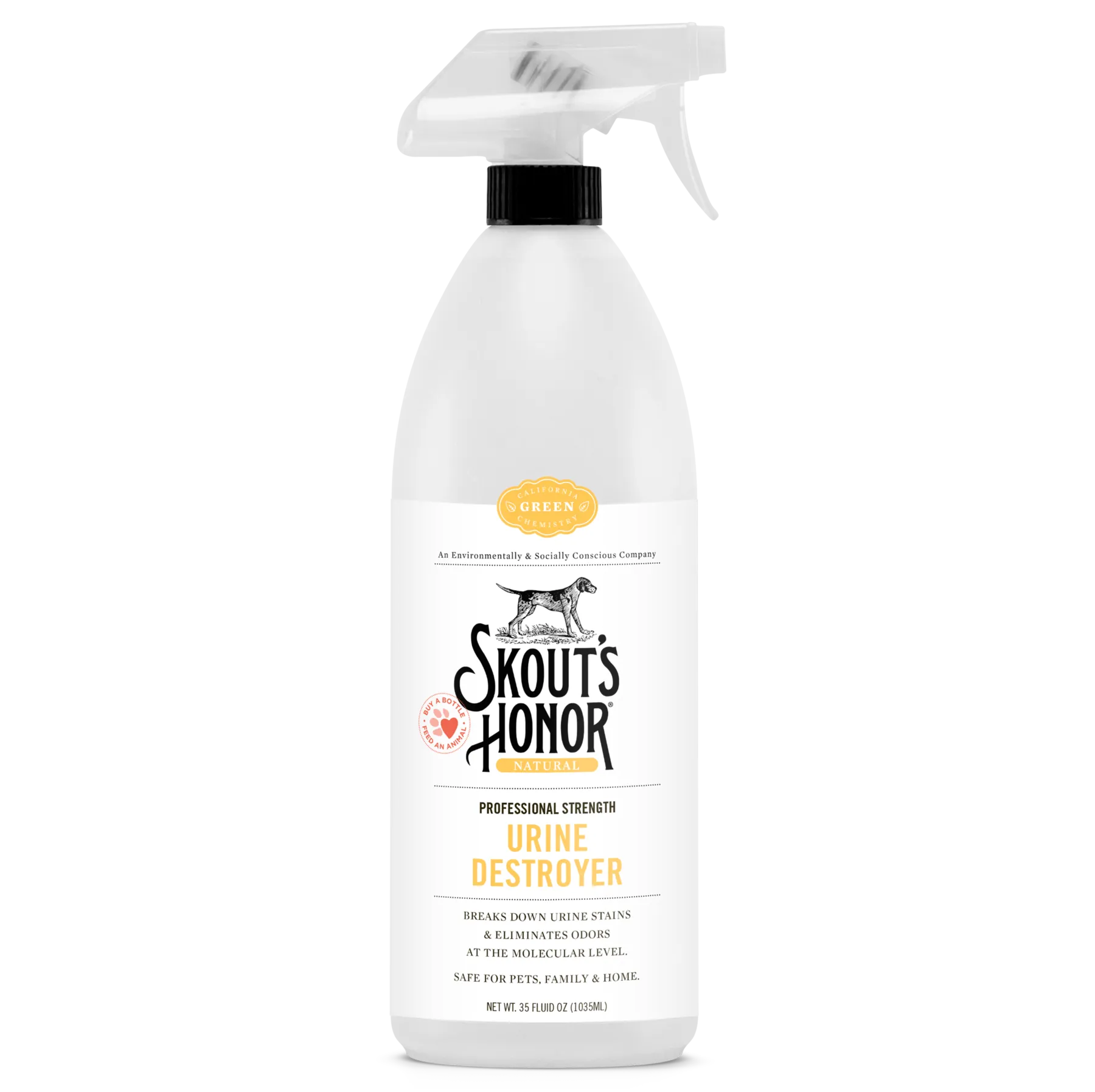 Skout's Honor Pet Urine Destroyer - 35oz Spray Bottle dog pain relief hip joint supplement senior dog care pet arthritis aid dog skin supplement