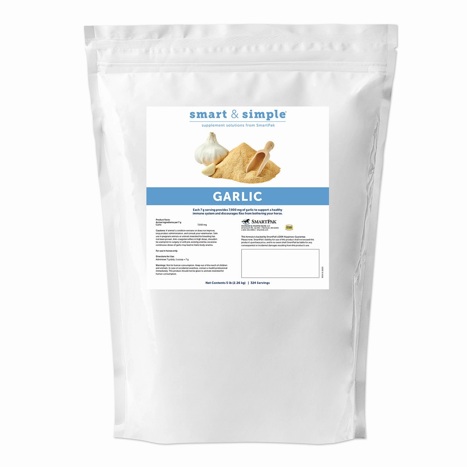 SmartEquine Smart & Simple Garlic Supplement for Horses poultry remedies poultry supplement goat vitamins sheep probiotics animal health boost