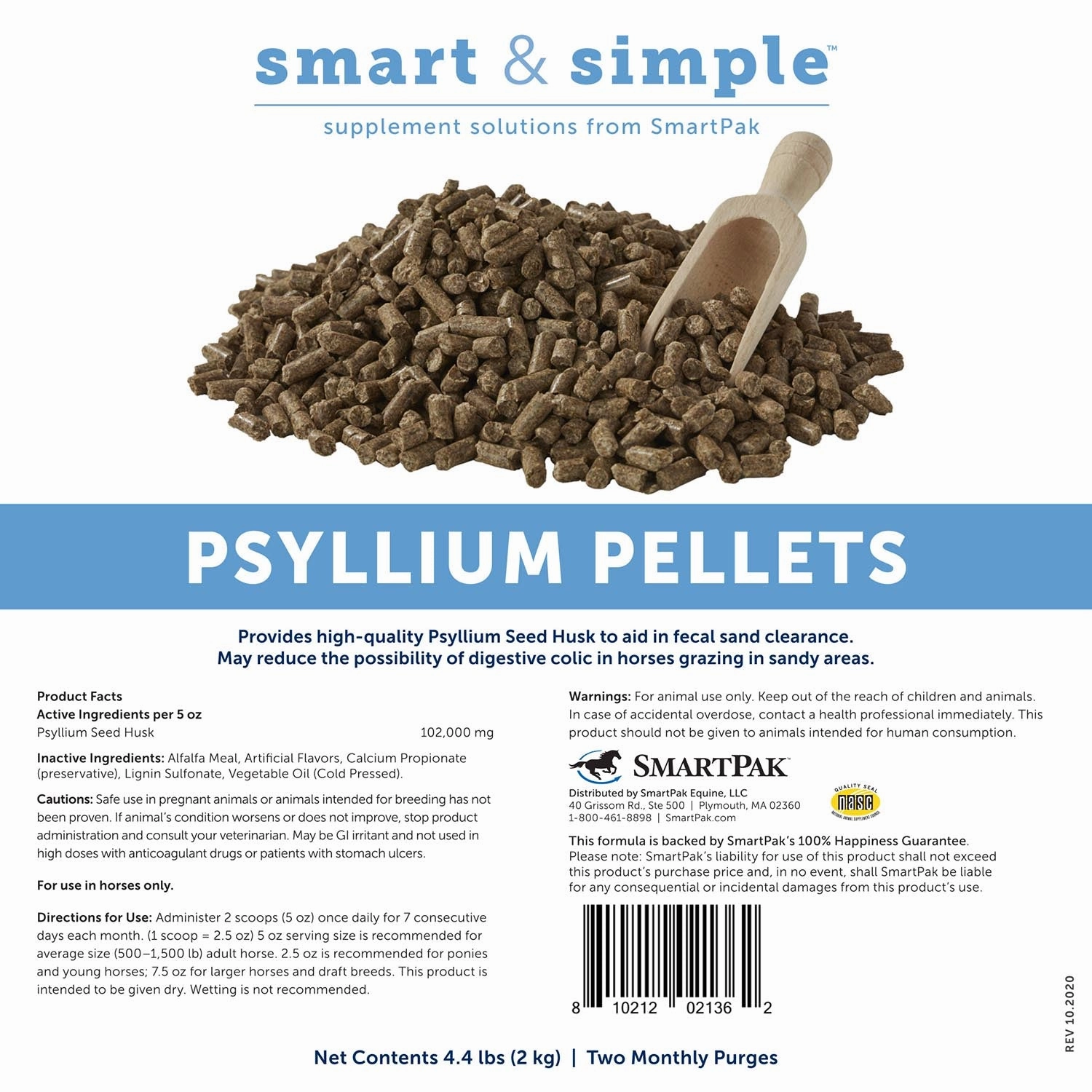 SmartEquine Smart & Simple Psyllium Pellets