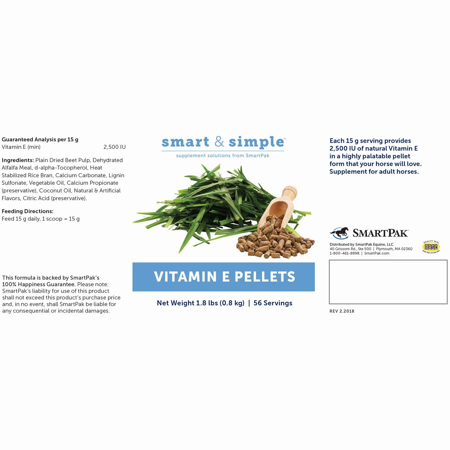 SmartEquine Smart & Simple Vitamin E Pellets