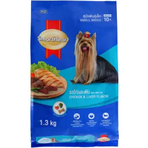 Smartheart Small Breed Chicken & Liver Flavor Adult Dry Dog Food 1.3kg dog sweater dog tuxedo dog dress holiday dog outfit dog birthday shirt