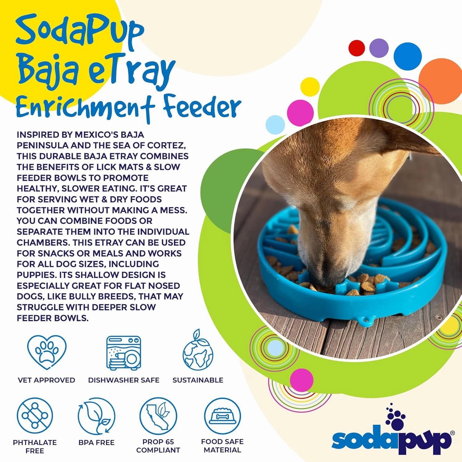 SodaPup Baja Design Enrichment Slow Feeder