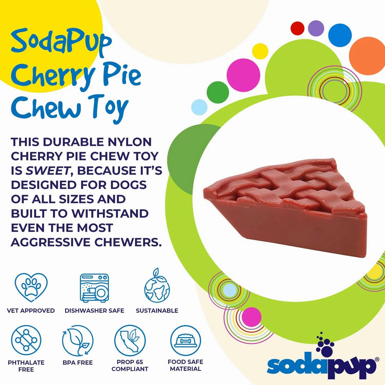 SodaPup Cherry Pie Nylon Chew