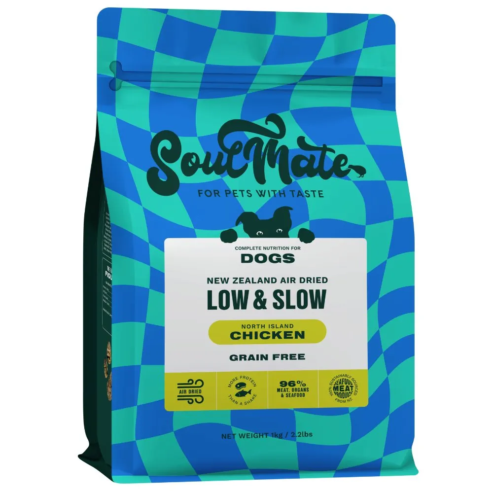 SoulMate Low & Slow New Zealand Chicken Grain Free Air Dried Dog Food horse supplement horse vitamins animal probiotics livestock digestive aid horse immune booster
