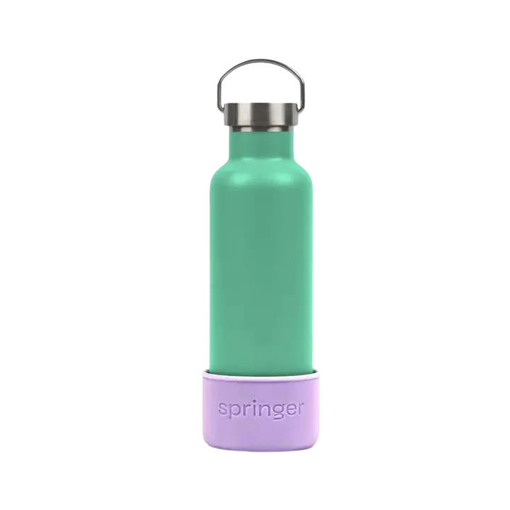 Springer Dog & Me Insulated Water Bottle - Green dog pain relief hip joint supplement senior dog care pet arthritis aid dog skin supplement