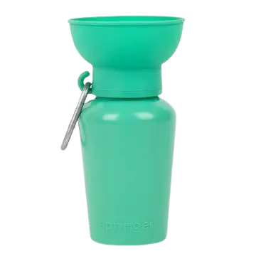 Springer Flip 20oz Dog Travel Water Bottle - Green dog pain relief hip joint supplement senior dog care pet arthritis aid dog skin supplement