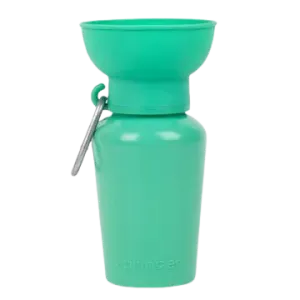 Springer Flip 20oz Dog Travel Water Bottle - Green dog pain relief hip joint supplement senior dog care pet arthritis aid dog skin supplement
