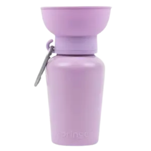Springer Flip 20oz Dog Travel Water Bottle - Purple dog pain relief hip joint supplement senior dog care pet arthritis aid dog skin supplement