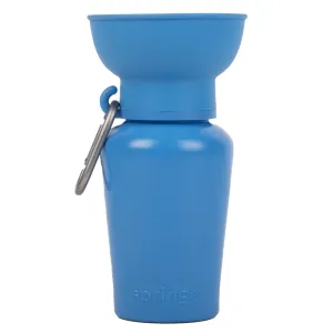 Springer Flip Dog Travel Water Bottle 590ml (Blueberry) dog bandana dog scarf dog necklace dog shoes dog socks